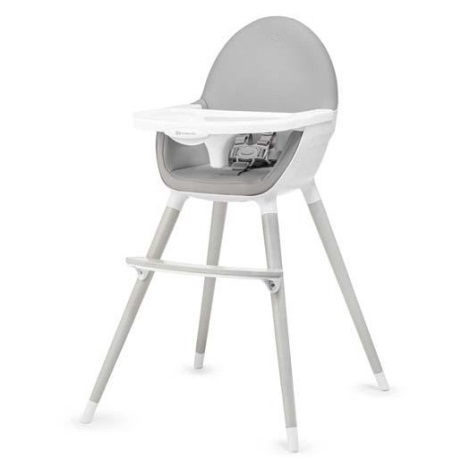 KINDERKRAFT - Otroški jedilni stol FINI siva/bela