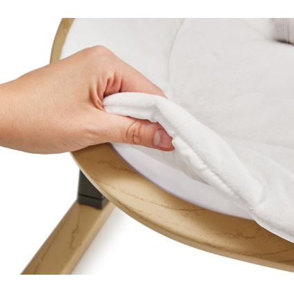 KINDERKRAFT - Otroški ležalnik ELSU siv