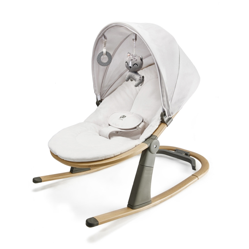 KINDERKRAFT - Otroški ležalnik ELSU siv