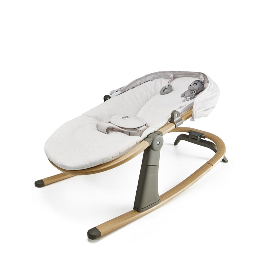 KINDERKRAFT - Otroški ležalnik ELSU siv