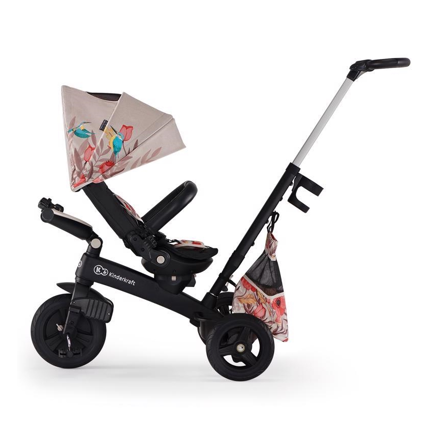 KINDERKRAFT - Otroški tricikel 5v1 EASYTWIST bež/črna