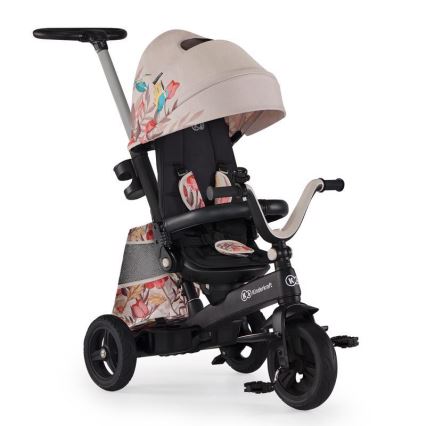 KINDERKRAFT - Otroški tricikel 5v1 EASYTWIST bež/črna
