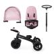 KINDERKRAFT - Otroški tricikel 5v1 EASYTWIST roza/črna