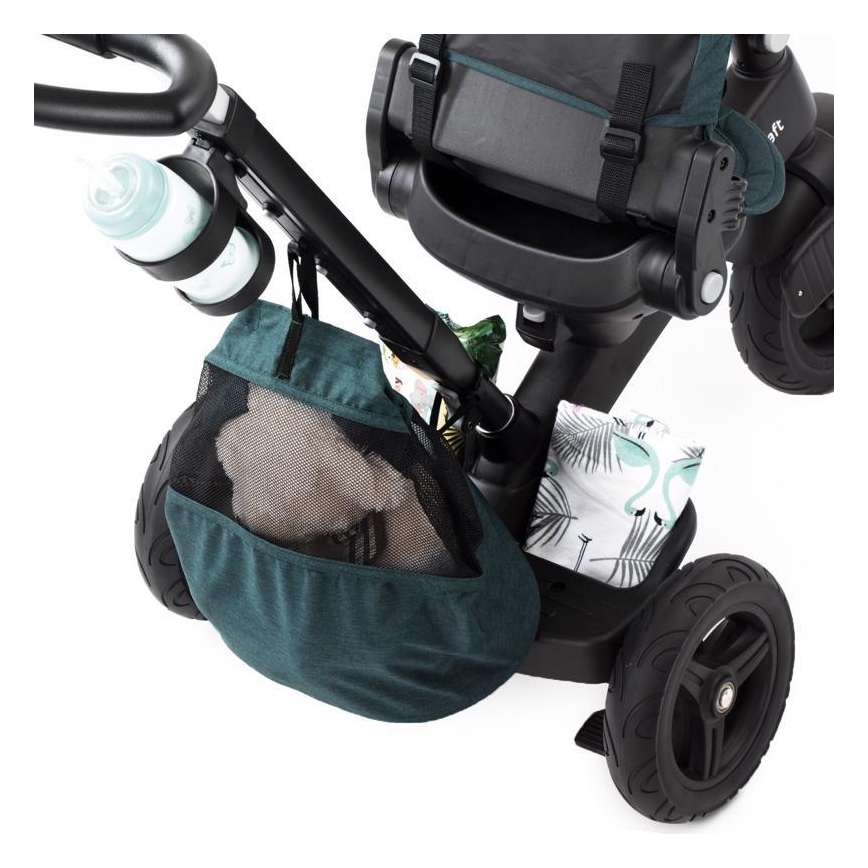 KINDERKRAFT - Otroški tricikel 5v1 EASYTWIST zelena/črna