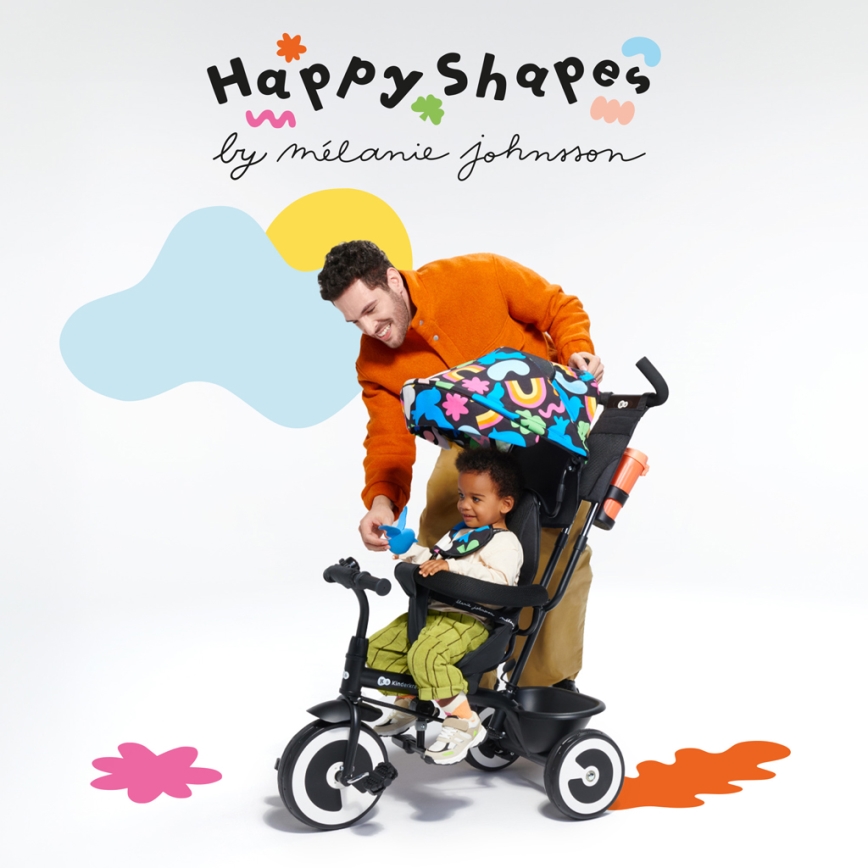 KINDERKRAFT - Otroški tricikel ASTON Happy shapes