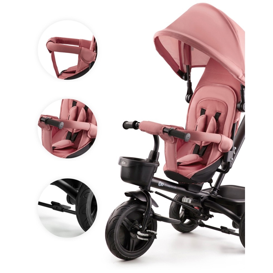 KINDERKRAFT - Otroški tricikel AVEO roza