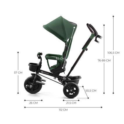 KINDERKRAFT - Otroški tricikel AVEO zelena