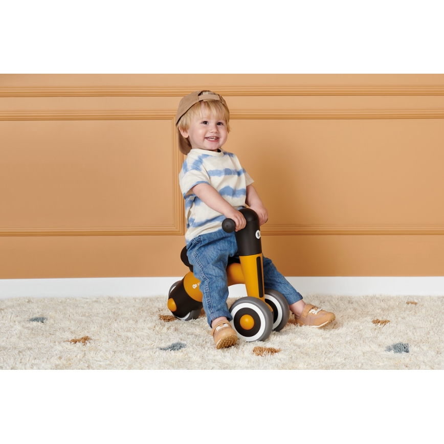 KINDERKRAFT - Otroško kolo MINIBI Premium oranžna/siva