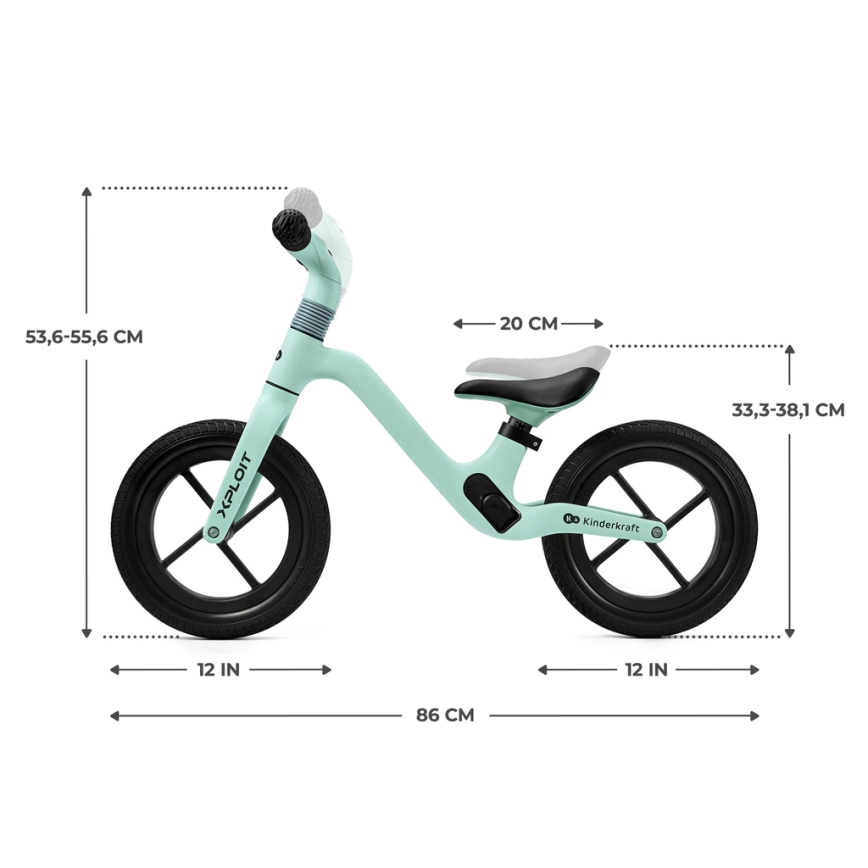 KINDERKRAFT - Otroško kolo XPLOIT Turquoise