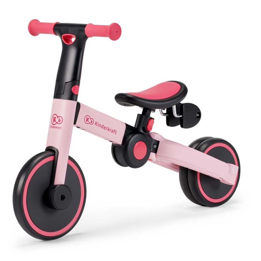 KINDERKRAFT - Otroško potisno kolo 3v1 4TRIKE roza