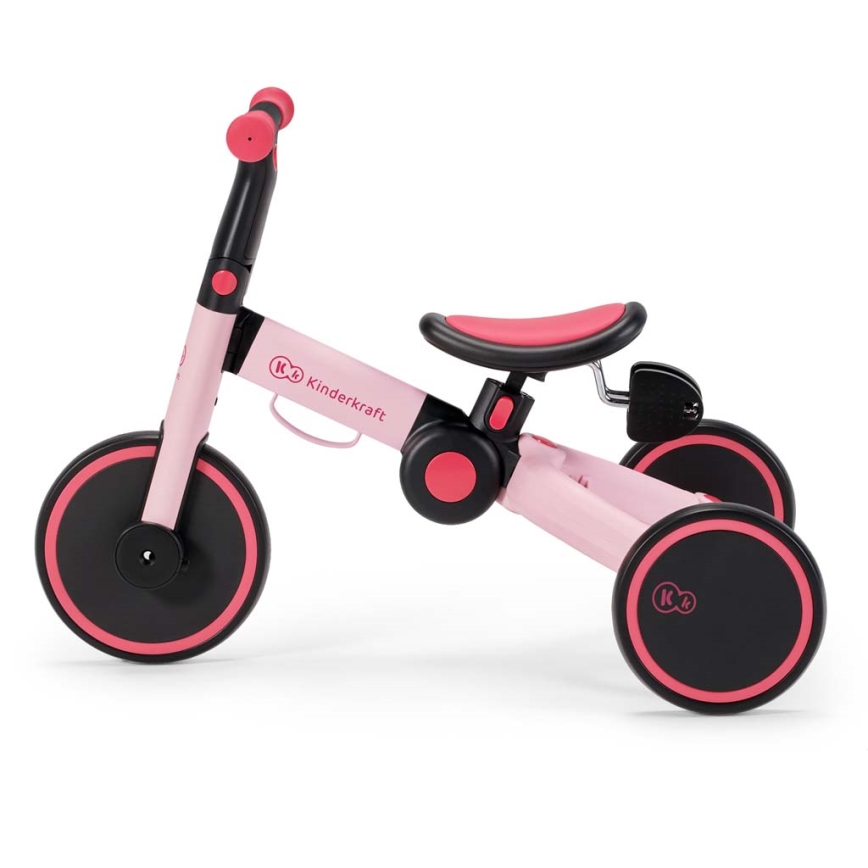 KINDERKRAFT - Otroško potisno kolo 3v1 4TRIKE roza