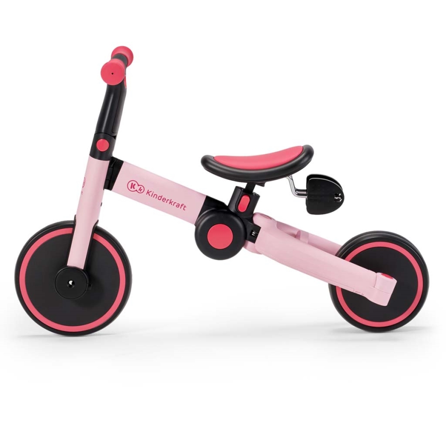 KINDERKRAFT - Otroško potisno kolo 3v1 4TRIKE roza