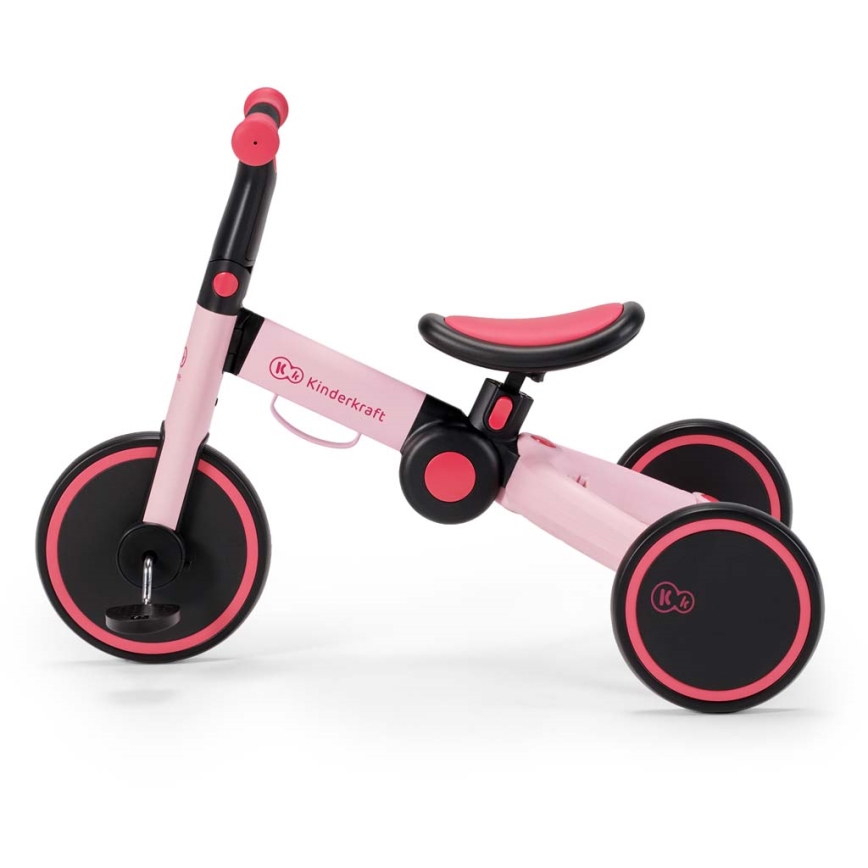 KINDERKRAFT - Otroško potisno kolo 3v1 4TRIKE roza