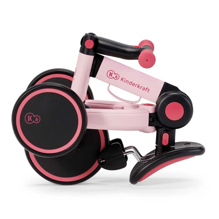 KINDERKRAFT - Otroško potisno kolo 3v1 4TRIKE roza