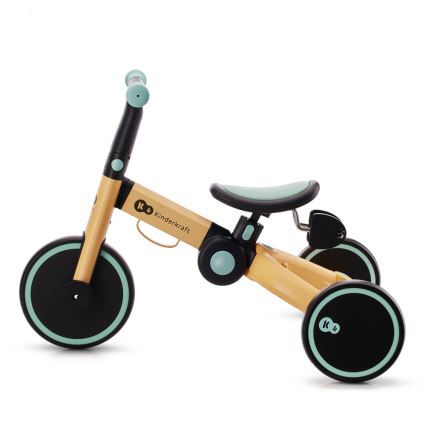 KINDERKRAFT - Otroško potisno kolo 3v1 4TRIKE rumena/mint