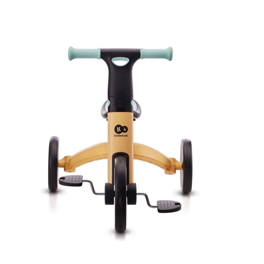 KINDERKRAFT - Otroško potisno kolo 3v1 4TRIKE rumena/mint