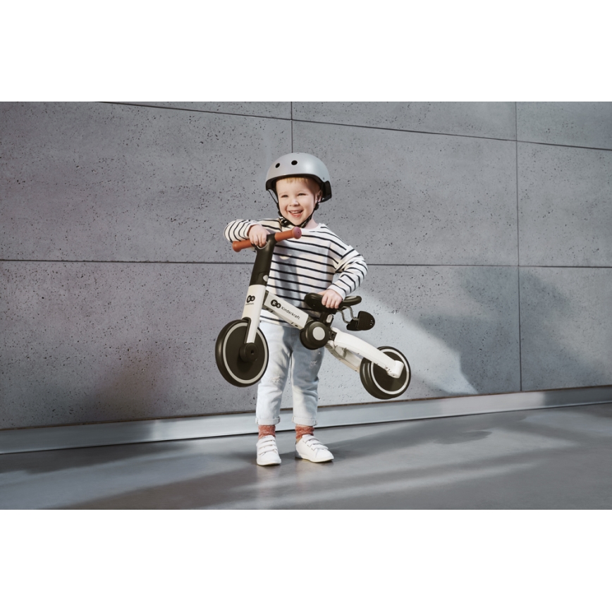 KINDERKRAFT - Otroško potisno kolo 3v1 4TRIKE siva