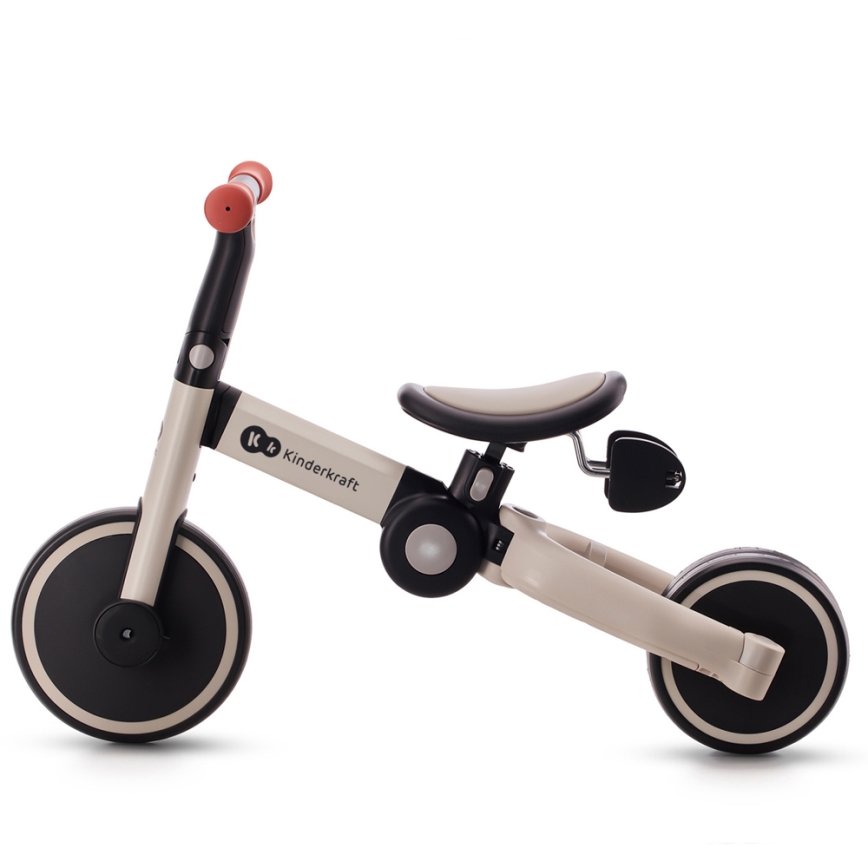 KINDERKRAFT - Otroško potisno kolo 3v1 4TRIKE siva