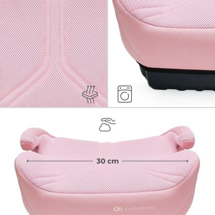 KINDERKRAFT - Podsedek za avto I-BOOST 2 PRO i-Size 125–150 cm roza