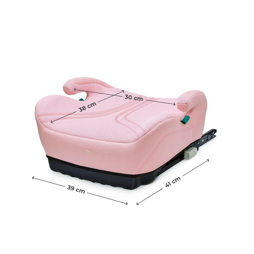 KINDERKRAFT - Podsedek za avto I-BOOST 2 PRO i-Size 125–150 cm roza