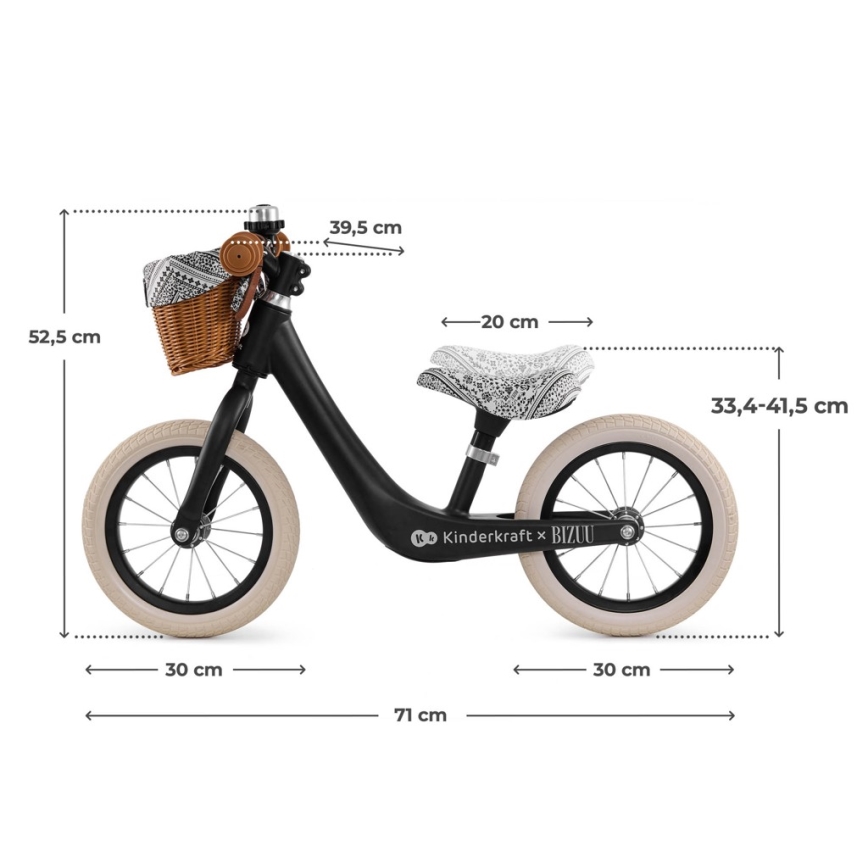 KINDERKRAFT - Poganjalec RAPID 2 Lunar Black Bizuu