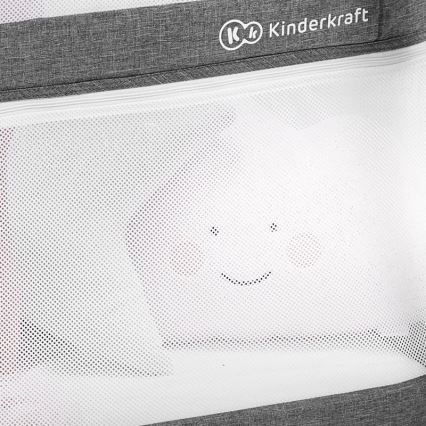KINDERKRAFT - Potovalna posteljica 4v1 SOFI siva