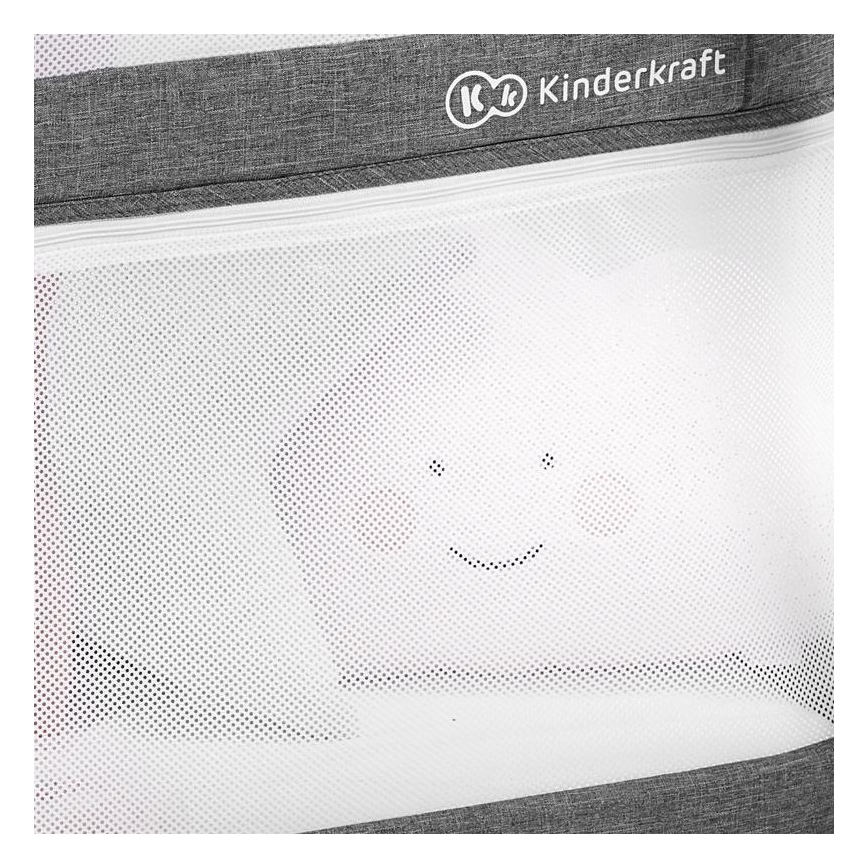 KINDERKRAFT - Potovalna posteljica 4v1 SOFI siva