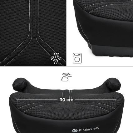 KINDERKRAFT - Povišalo za avto I-BOOST 2 PRO i-Size 125–150 cm črna