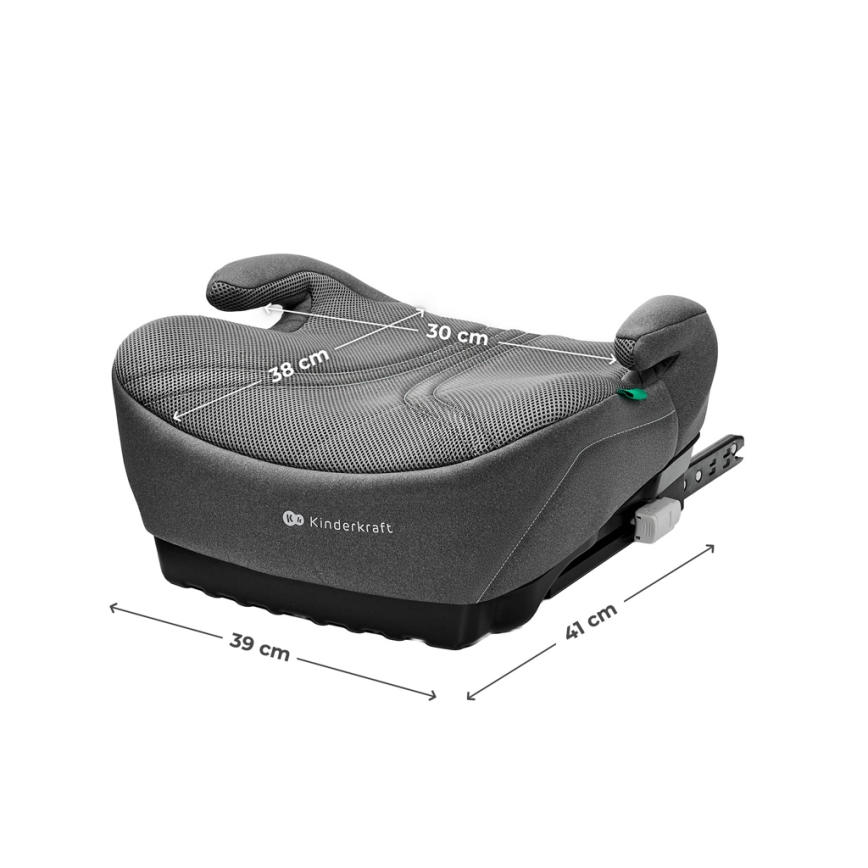 KINDERKRAFT - Povišovalni avtosedež I-BOOST 2 PRO i-Size 125–150 cm siva