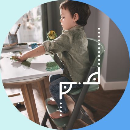 KINDERKRAFT SELECT - Otroški jedilni stol 3v1 LIVY Premium Olivno zelena