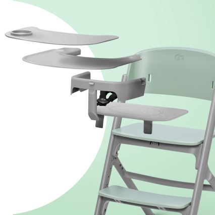 KINDERKRAFT SELECT - Otroški jedilni stol 3v1 LIVY Premium Olivno zelena