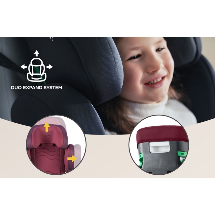 KINDERKRAFT SELECT - Avtosedež XPAND 2 i-Velikost (100-150 cm) Premium Cherry pearl