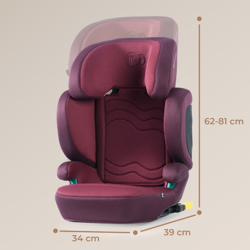KINDERKRAFT SELECT - Avtosedež XPAND 2 i-Velikost (100-150 cm) Premium Cherry pearl