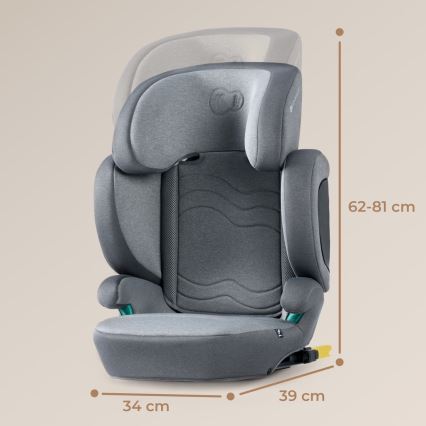 KINDERKRAFT SELECT - Avtosedež XPAND 2 i-Velikost (100-150 cm) Premium Raketa siva
