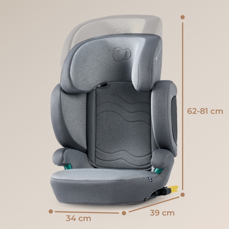 KINDERKRAFT SELECT - Avtosedež XPAND 2 i-Velikost (100-150 cm) Premium Raketa siva