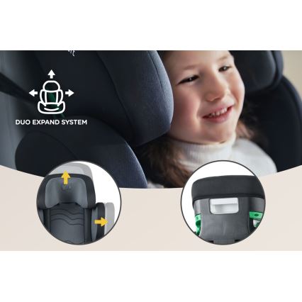 KINDERKRAFT SELECT - Avtosedež XPAND 2 i-Velikost (100-150cm) Premium Graphite črna