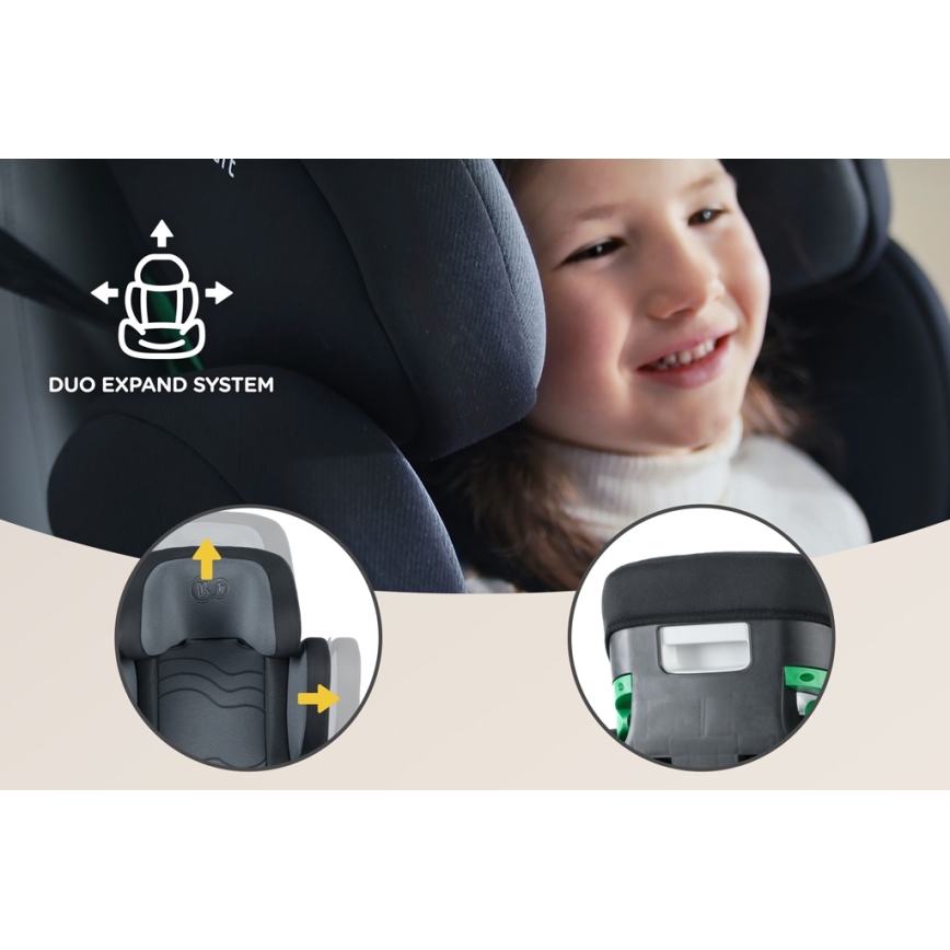 KINDERKRAFT SELECT - Avtosedež XPAND 2 i-Velikost (100-150cm) Premium Graphite črna