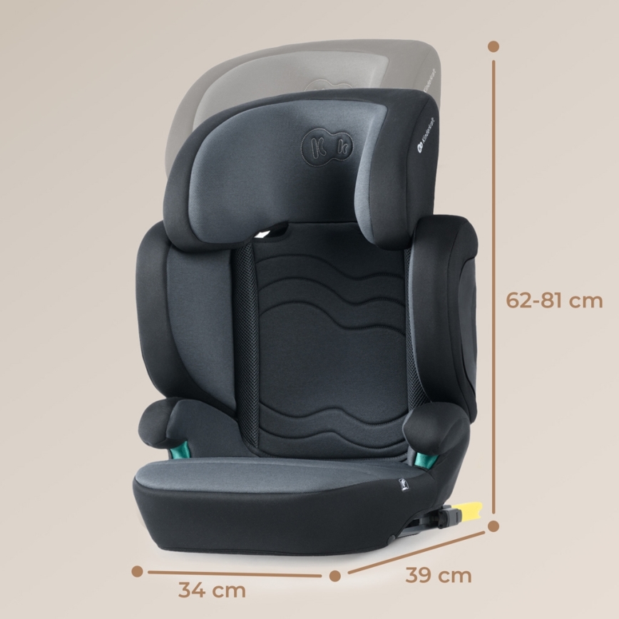 KINDERKRAFT SELECT - Avtosedež XPAND 2 i-Velikost (100-150cm) Premium Graphite črna