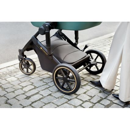 KINDERKRAFT SELECT - Kombinirani voziček 3v1 PRIME 2 Premium Dark zelena + avtosedež