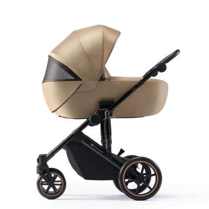 KINDERKRAFT SELECT - Kombinirani voziček 3v1 PRIME 2 Premium Sandrose bež + avtosedež