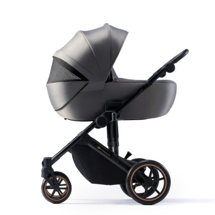KINDERKRAFT SELECT - Kombinirani voziček 3v1 PRIME 2 Premium Shadow siva + avtosedež
