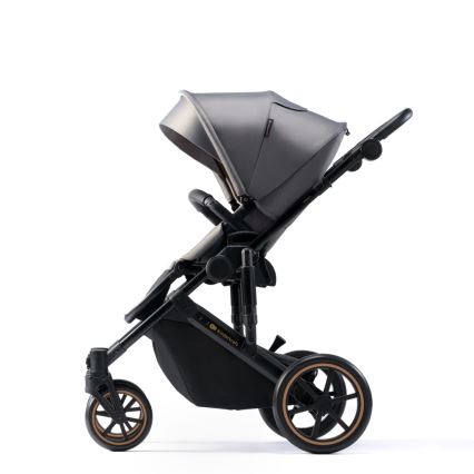 KINDERKRAFT SELECT - Kombinirani voziček 3v1 PRIME 2 Premium Shadow siva + avtosedež
