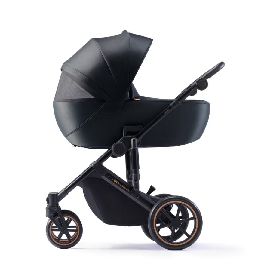 KINDERKRAFT SELECT - Kombinirani voziček 3v1 PRIME 2 Premium Venezian črna + avtosedež