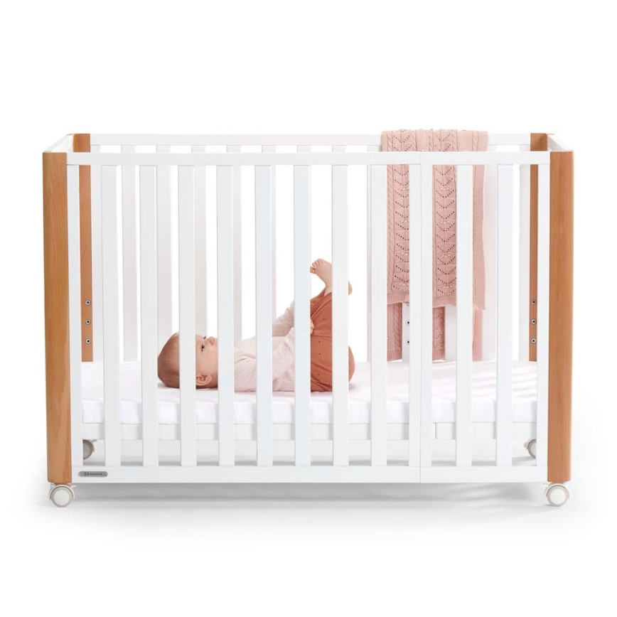 KINDERKRAFT SELECT - Otroška posteljica 4v1 KOYA Premium bukev/borovina