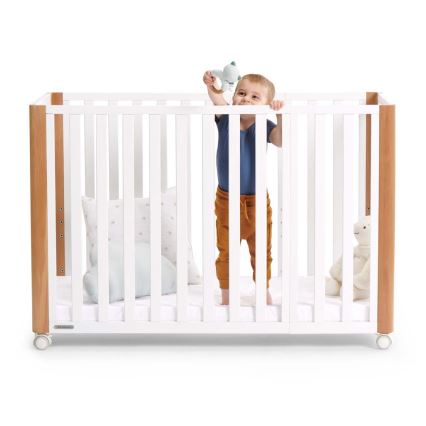 KINDERKRAFT SELECT - Otroška posteljica 4v1 KOYA Premium bukev/borovina