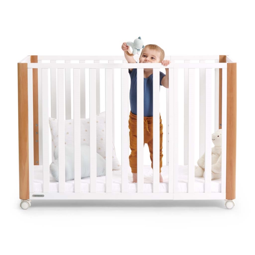 KINDERKRAFT SELECT - Otroška posteljica 4v1 KOYA Premium bukev/borovina
