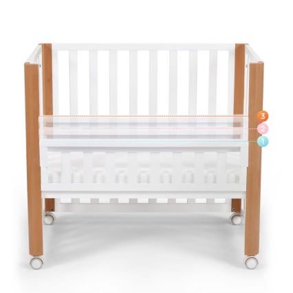 KINDERKRAFT SELECT - Otroška posteljica 4v1 KOYA Premium bukev/borovina