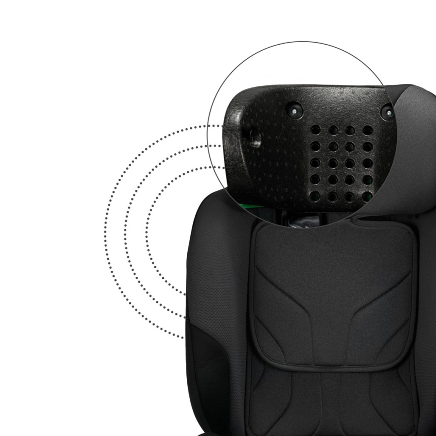 KINDERKRAFT SELECT - otroški avtosedež z vrtljivo bazo I-FIX (40-150 cm) grafitno črn