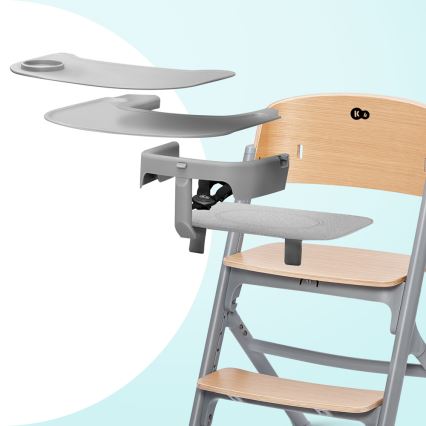 KINDERKRAFT SELECT - Otroški jedilni stol 3v1 LIVY Premium hrast