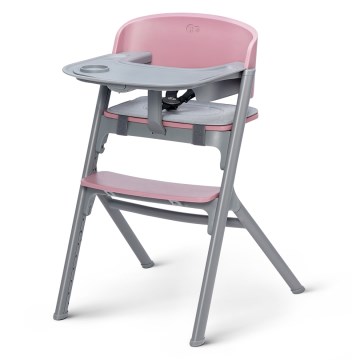 KINDERKRAFT SELECT - Otroški jedilni stolček 3 v 1 LIVY Premium Aster pink